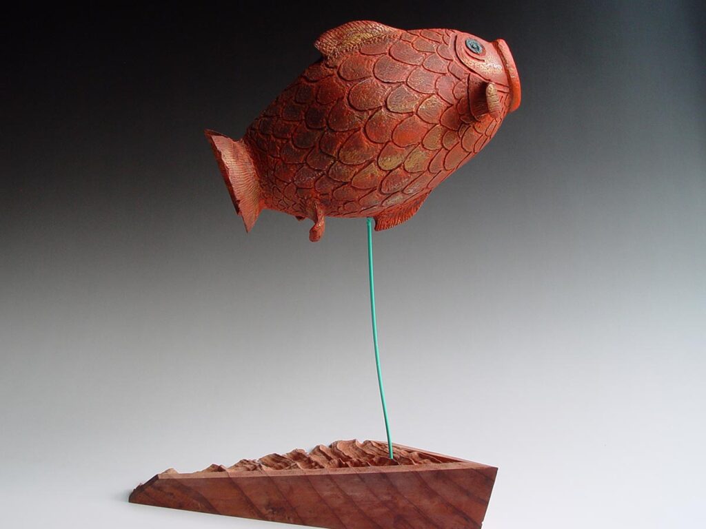 Leon's Fish - Sculpture by Guy du Toit