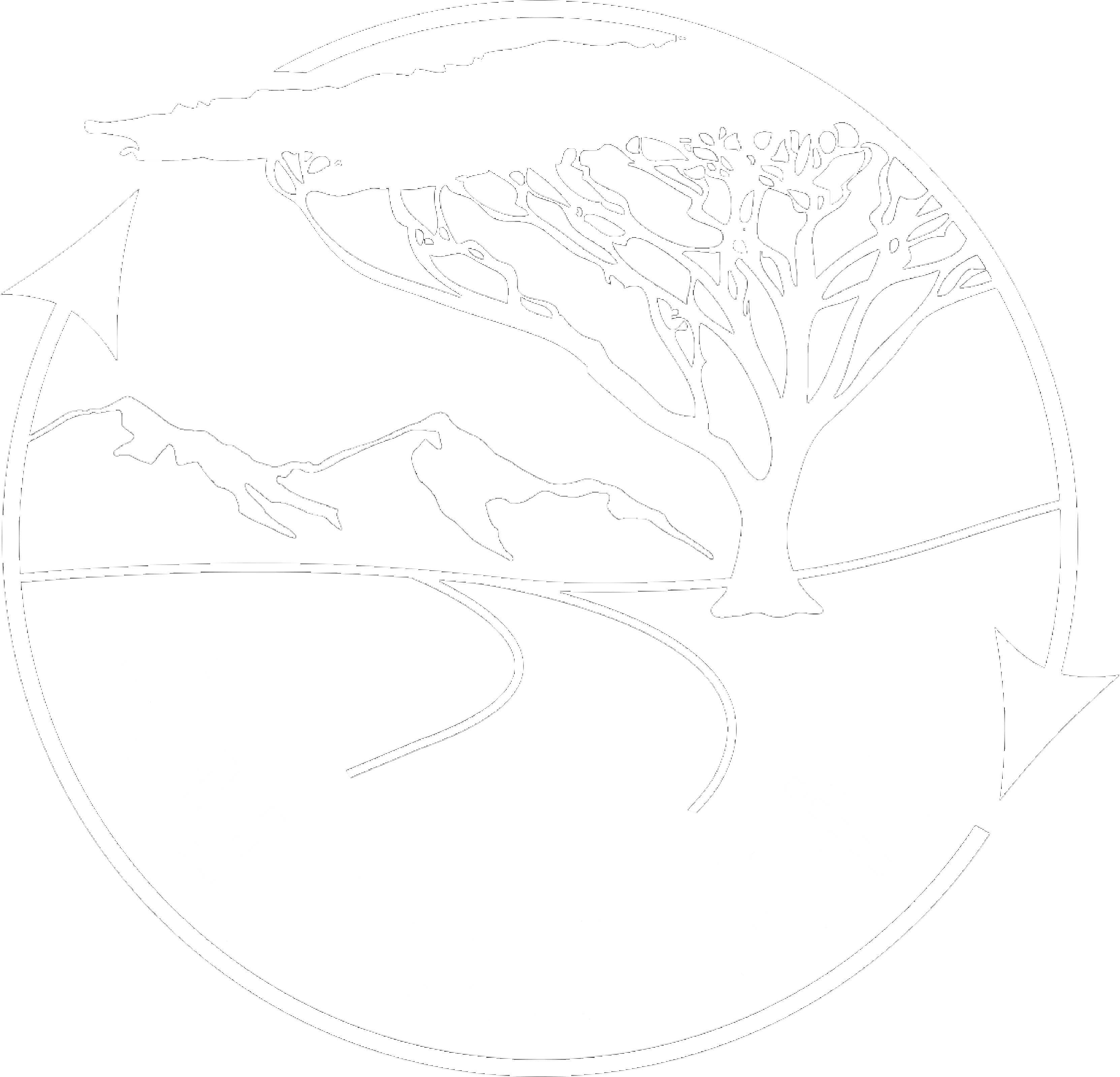 Guy du Toit wood Artist Logo White PNG