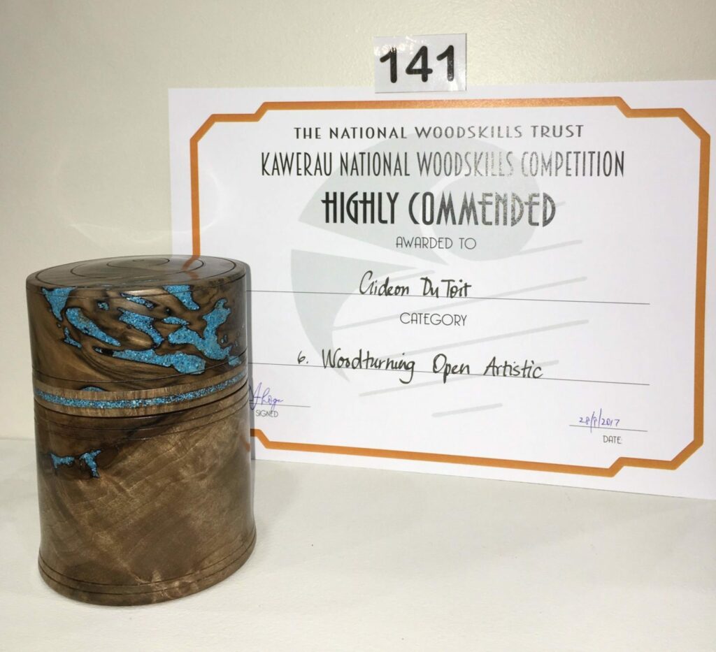Highly Commended - Lidded Box - Kawerau Woodfest 2017