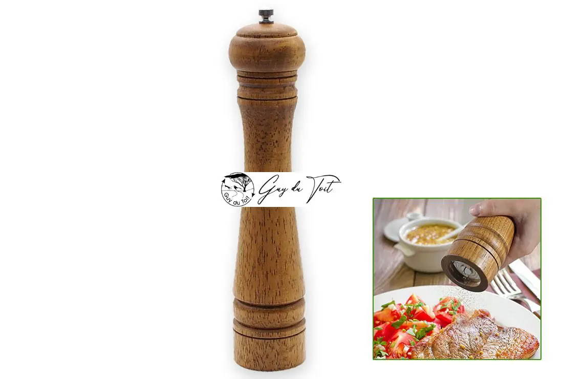 Kits de moulins à poivre tournés en bois 12