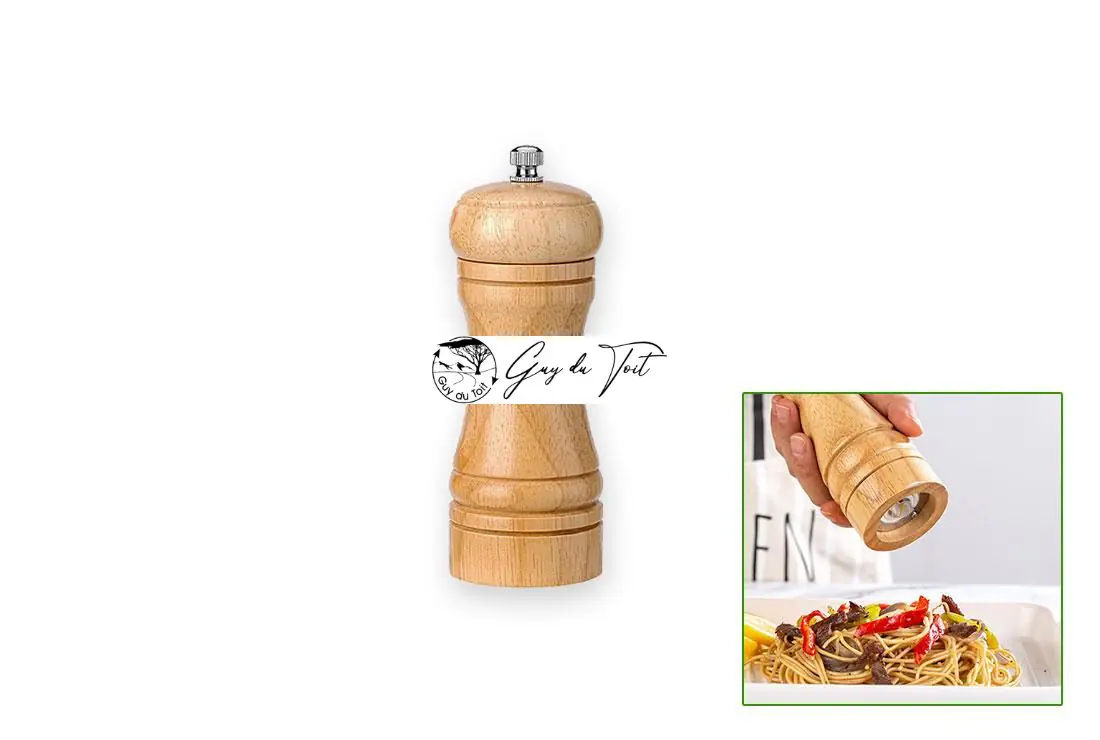 Kits de moulins à poivre tournés en bois de 5