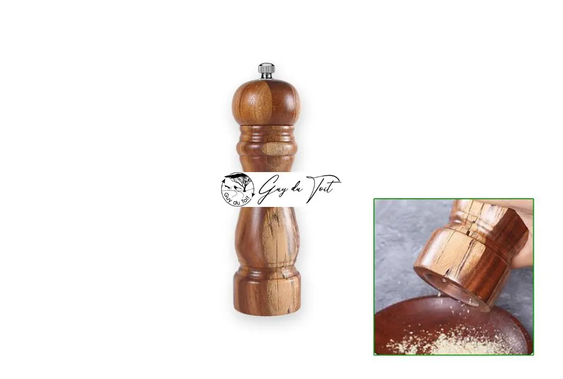 Kits de moulins à poivre tournés en bois 6