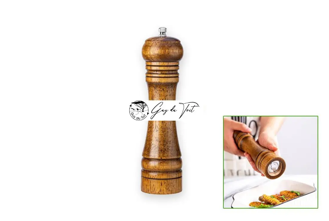 Kits de moulins à poivre 8" tournés en bois