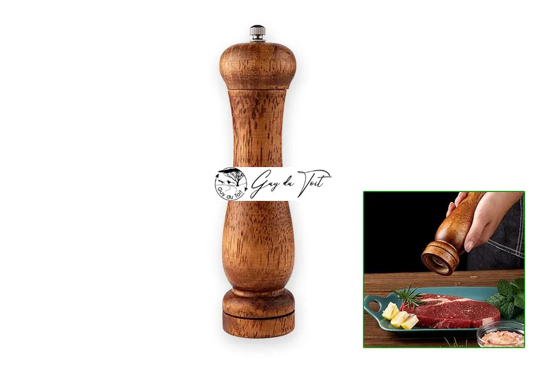 Kits de moulins à poivre tournés en bois 9