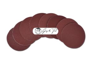 Paquet de 80 disques de ponçage assortis de 75 mm à boucles et crochets (velcro) avec plusieurs grains pour les projets de tournage sur bois.
