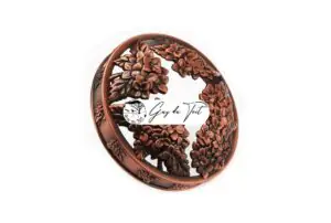 Antique rose copper osmanthus potpourri lid woodturning kit