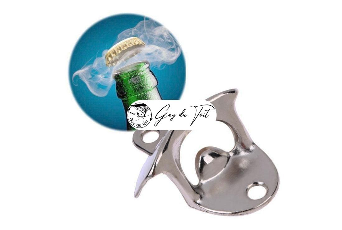 Stainless steel bottle opener kit for woodturning projects.