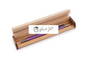 Coffret à stylos en bois d'érable fabriqué à la main - Idée cadeau élégante