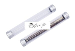 Tube porte-stylo en acrylique transparent - Solution idéale pour l'emballage des stylos