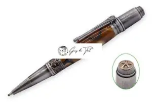 Art Deco Twist Pen Kit With Antique Rose Copper Accents