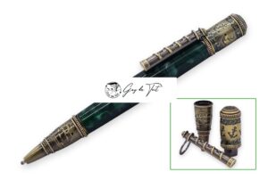 Kit stylo twist Voile en bronze antique polonais