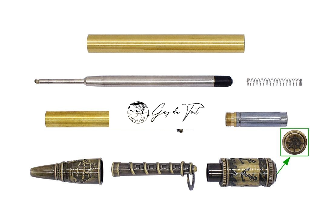 Antike Bronze Polnisch Segeln Twist Pen Kit – Bild 2