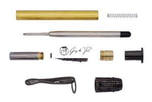 Kit de bolígrafo para perros bañado en oro de primera calidad con elementos caninos únicos