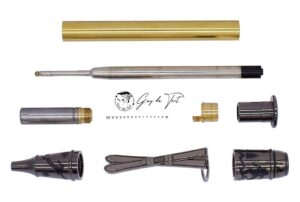 Kit de stylos à bille de ski en or de première qualité pour les passionnés de ski et de snowboard