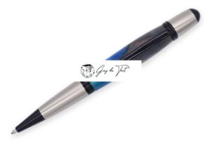 Kit stylo twist Sierra Premium en chrome noir et nickel satiné