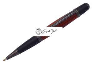 Premium Gun Metal Plated Matt Black Chrome Woodturning Pen