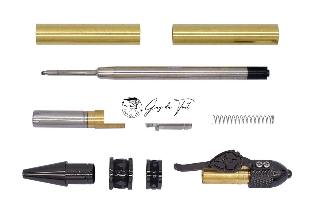 Gun Metal Plated Soldiers' Helmet Pen | Unique Gift Idea