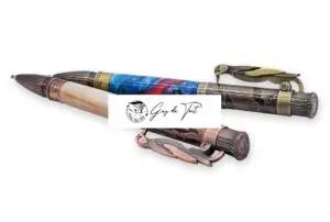 Antique Bronze Polish Plating Woodpecker-Themed Pen With Unique Ink Advancing Mechanism