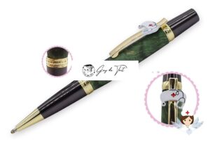 Kit de stylo d'infirmière de première qualité avec placage en or et en métal armé