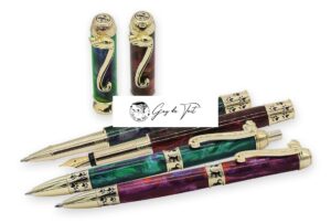 Premium Gold And Black Kitten Ball Pen Kit For Cat Lovers