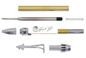 Chrome Jet Aircraft Pen Kit For Plane Enthusiasts