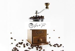 Moulin à café Premium Gun Metal Finished avec boîte en bois de hêtre