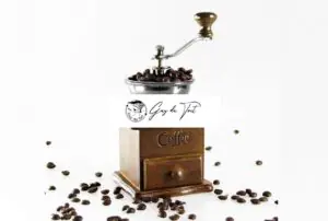 Premium Gun Metal Finished Coffee Grinder With Beech Wood Box