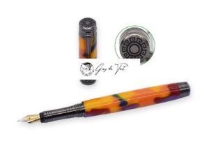 Gun Metal Plating Mysterious Sky Fountain Pen Kits