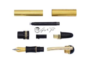 Kit stylo plume Churchill plaqué or Premium