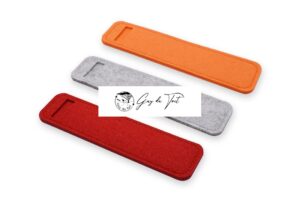 Les étuis à stylos en feutre gris de qualité supérieure pour les grandes capacités Idée de cadeau pour le tournage sur bois