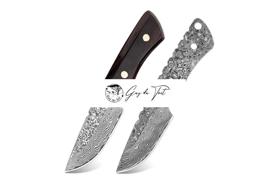 Premium Damascus Steel Diy Knife Blank Kit