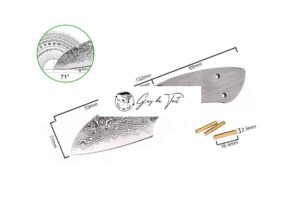Kit d'ébauche de couteau en acier Damas de qualité supérieure pour la fabrication de couteaux DIY