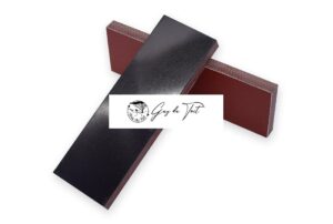 Lames de couteau durables en micarta noir/rouge pour poignées personnalisées