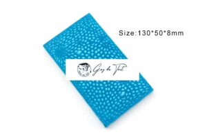 Ecailles de couteau en résine bleue à motif de squama pour manches de couteaux personnalisés