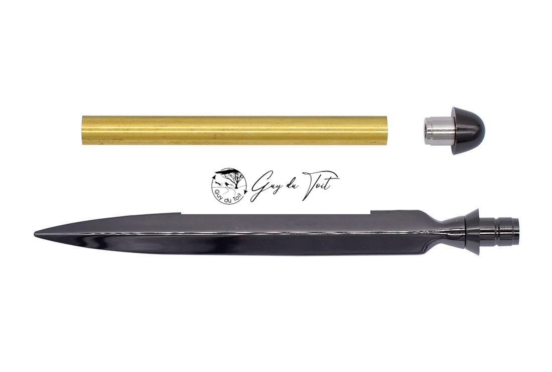 Deluxe Brieföffner-Set aus hochwertigem Gun Metal – Bild 2