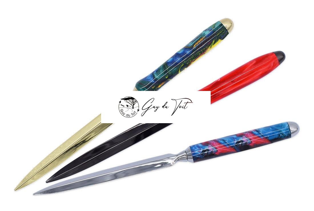 Deluxe vergoldetes Brieföffner-Set für Drechsler – Bild 3