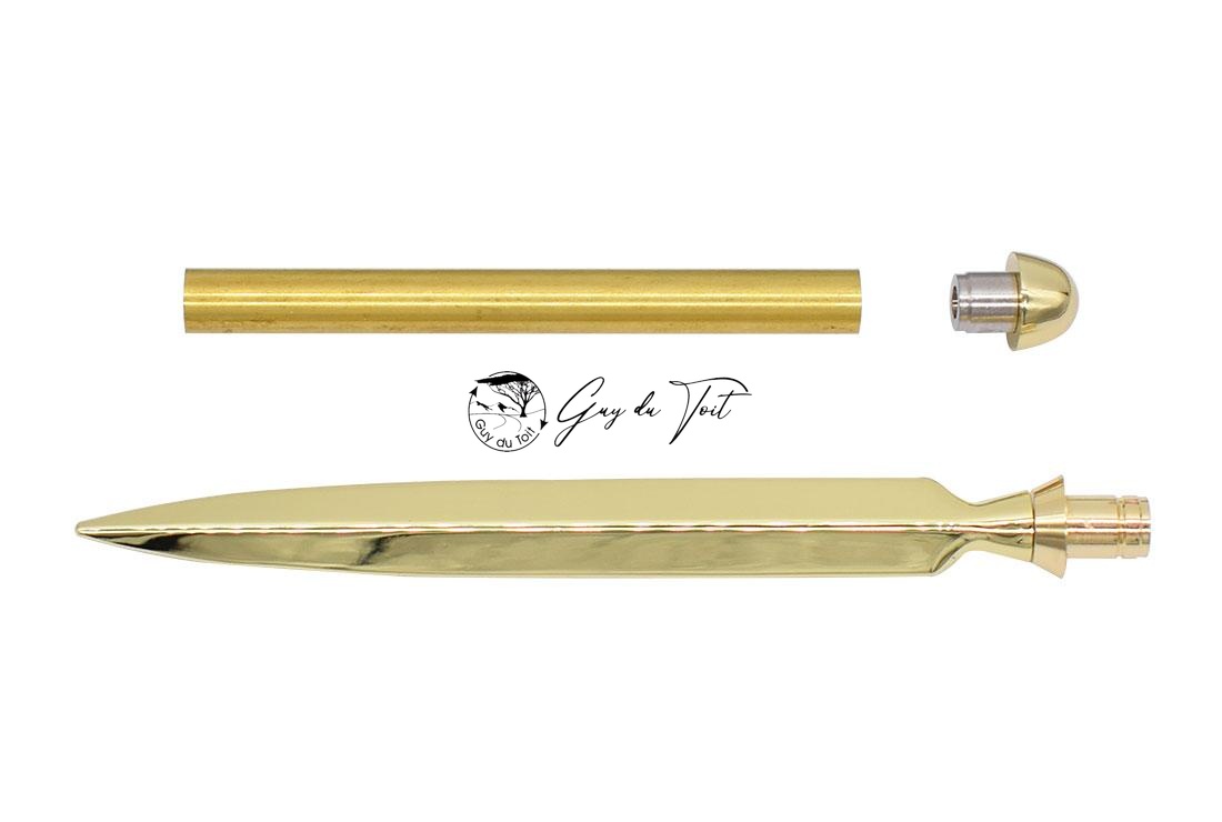 Deluxe vergoldetes Brieföffner-Set für Drechsler – Bild 2