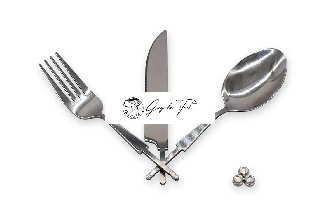 Set de couverts en acier inoxydable de qualité supérieure pour le tournage sur bois - 6 options de couleur – Image 3