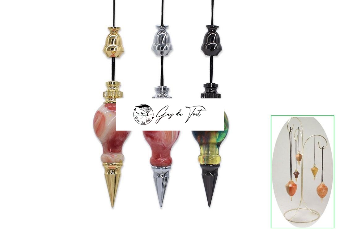 Gun Metal Plumb Pendant Kit For Woodturning Projects - Image 3