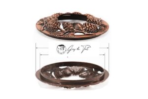 Antique Rose Copper Pine Nut Potpourri Lid