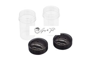 Kit de mini salero y pimentero de metal para torneado de madera Diy