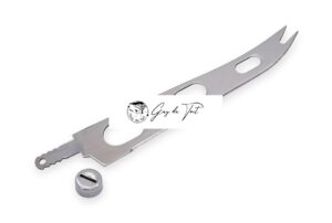 Kit de couteau à fromage en acier inoxydable pour tour à bois