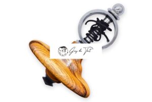 Kit de torneado de madera giroscopio cromado