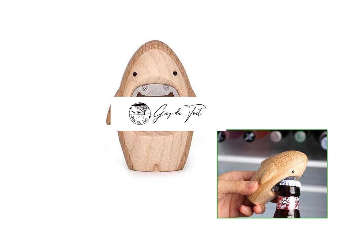 Kit unique d'ouverture de bouteille en acier inoxydable en forme de requin – Image 2