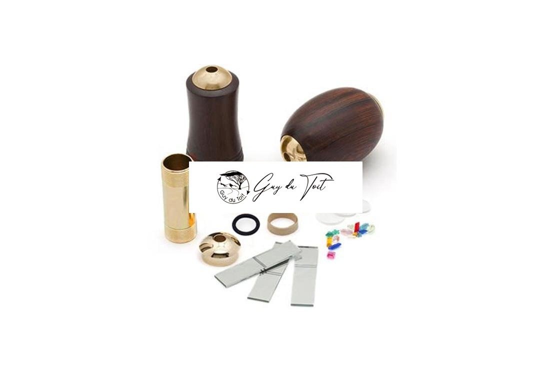 Kit de caleidoscopio dorado premium para torneado de madera