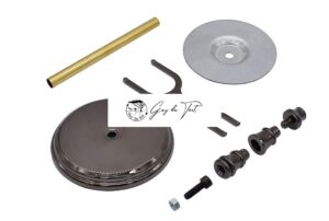 Kit de support pour rasoir et brosse en plaqué or de qualité supérieure