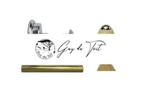 Premium Chrome Shaving Brush Hardware Kit With Decor Brush Cup & Cap Set