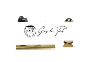 Kit de quincaillerie pour blaireau de rasage en métal de première qualité