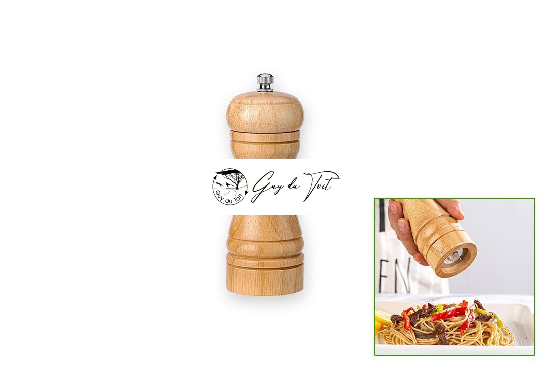 Kit ajustable de molinillo de cerámica para sal y pimienta - Molido grueso a fino - Imagen 3