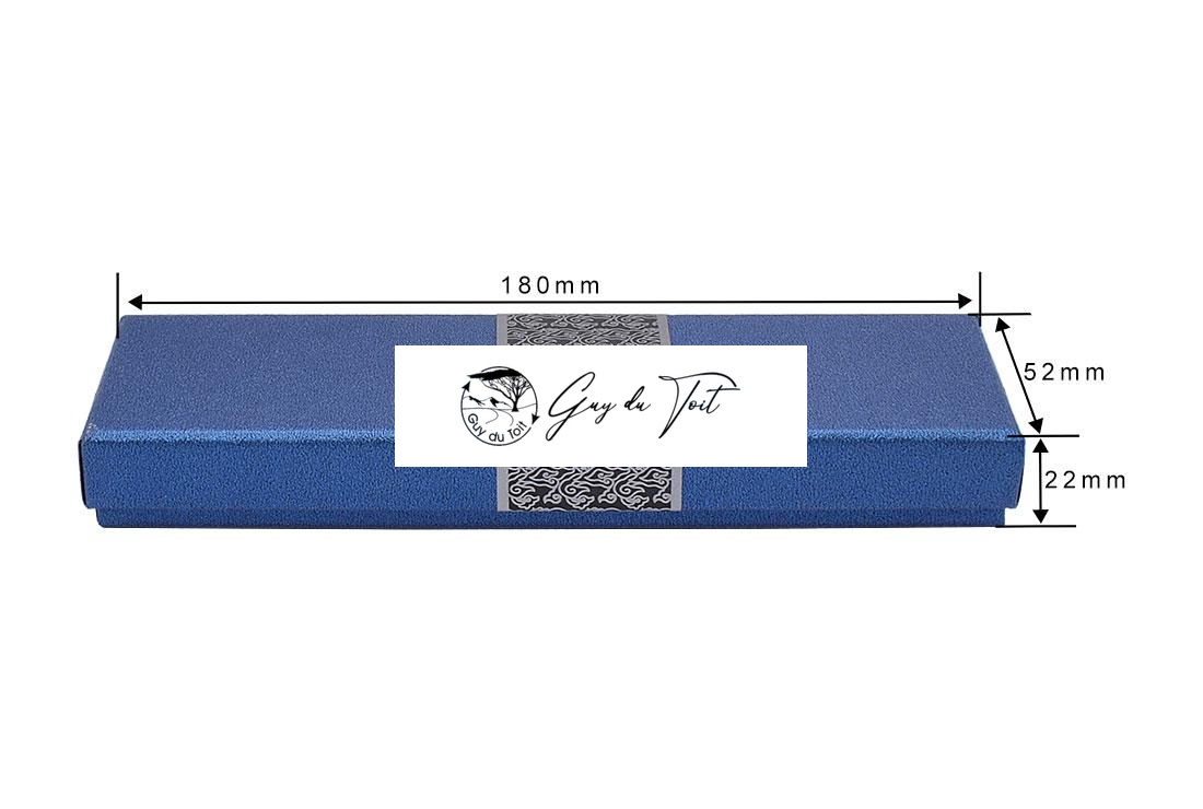 Blue Paper Box With Sponge Insert For Slimline Pen, Cigar Pen, Hawaiian Love Fountain Pen